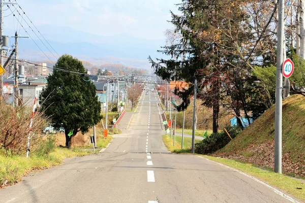 Straight Road Japan — Stock Photo, Image