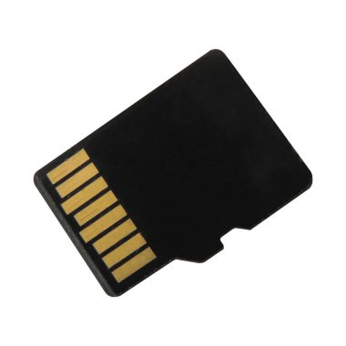 Beyaz arkaplanda hafıza kartı