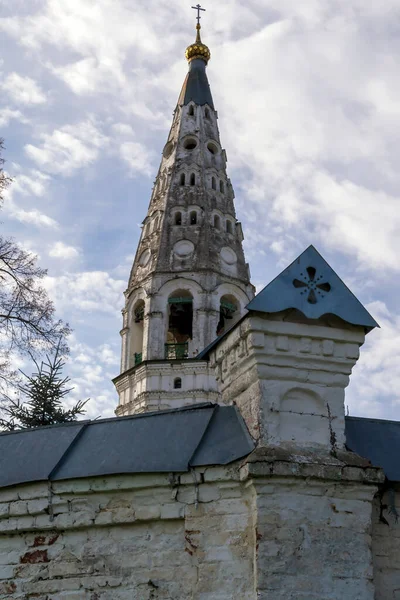 Campanile Della Chiesa Cristiana Sudislavl Regione Kostroma — Foto Stock