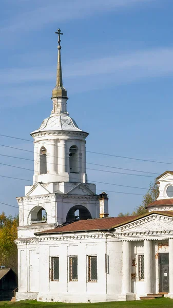 Vidéki Egyház Oroszország Általános Formája Csernyshove Falu Kosztroma Oblast Oroszország — Stock Fotó