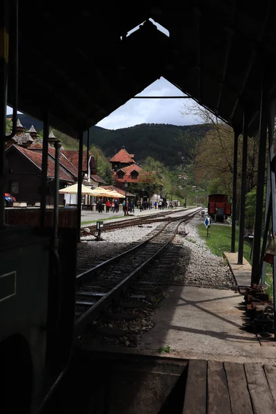 Famous Narrow Gauge Road Serbia Mountain Views — Stock Photo, Image