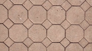 Mozaik kahverengi tuğla desen