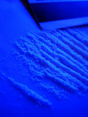 Kokain hatları makro arka plan makro duvar kağıdı ince baskılar