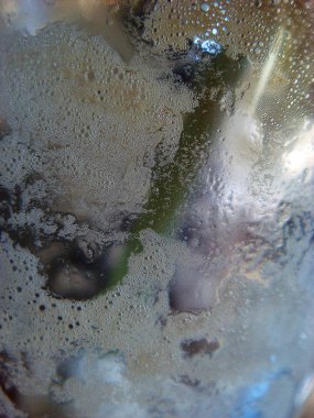 Su ve şeker makro kabarcıklar arka plan ve duvar kağıdı güzel sanatlar baskılar