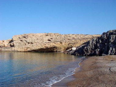 Plaj Kreta Adası karoumes arka plan duvar kağıdı ince baskılar