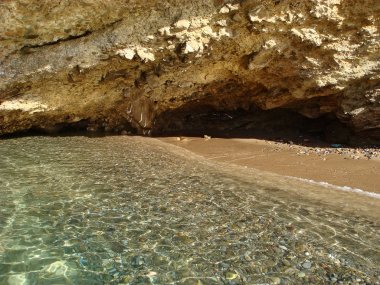 Plaj Kreta Adası karoumes arka plan duvar kağıdı ince baskılar