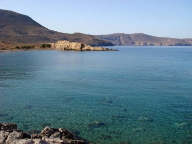 Plaj Kreta Adası karoumes arka plan duvar kağıdı ince baskılar