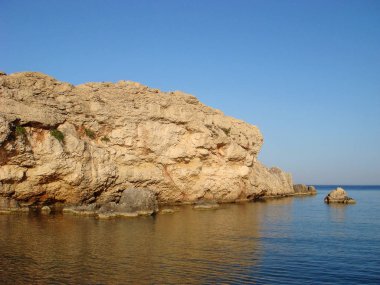 Plaj Kreta Adası karoumes arka plan duvar kağıdı ince baskılar