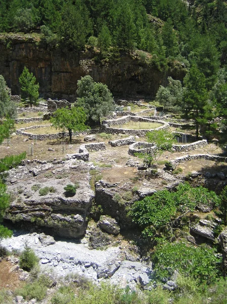 Samaria george em kreta ilha fundo papel de parede arte — Fotografia de Stock