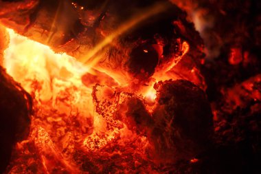 Yüksek kaliteli baskılar ürünleri yangın makro arka plan güzel sanatlar Üzerinde Izgara woods