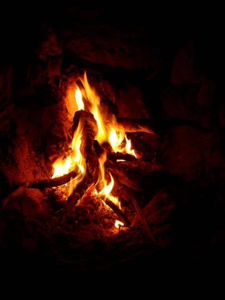 Fuego llamas macro fondo fondos de pantalla bellas artes — Foto de Stock