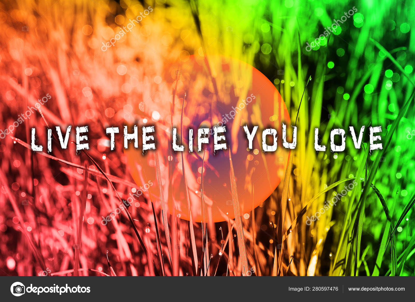 Live The Live You Love Text Colorful Background Quote Wallpaper Stock Photo Image By C Bakalaerozzphotography Yahoo Com