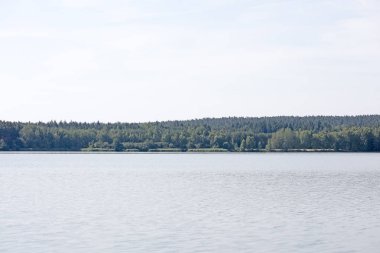 Muhteşem vahşi orman ve yaz kamp ile Lake Brombachsee yüksek kaliteli baskılar ürünler 50 megapiksel Absberg tatil arka plan güzel sanat eğilimindedir