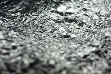 Buruşturulmuş alüminyum folyo soyut makro arka plan yüksek kaliteli pr