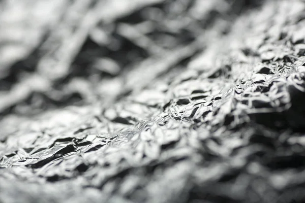 Buruşturulmuş alüminyum folyo soyut makro arka plan yüksek kaliteli pr