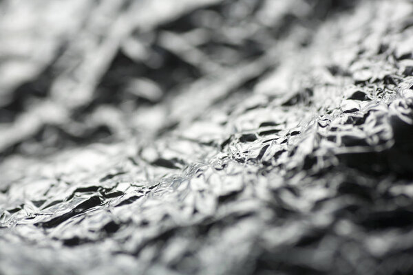 Смятая алюминиевая фольга абстрактный макрофон высокого качества pr
