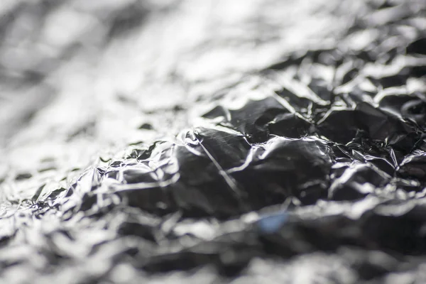 Buruşturulmuş alüminyum folyo soyut makro arka plan yüksek kaliteli pr