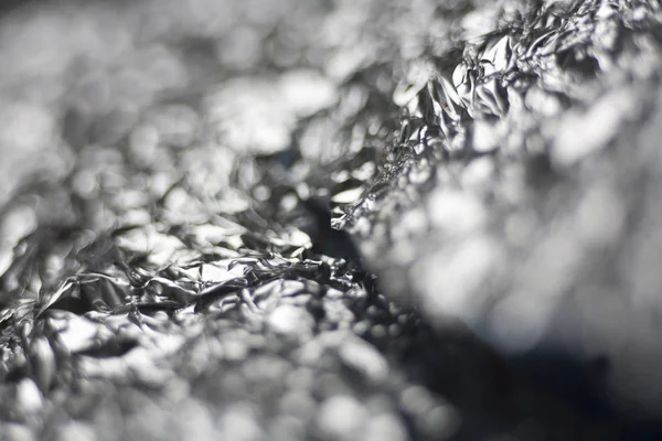 Buruşturulmuş alüminyum folyo soyut makro arka plan yüksek kaliteli pr