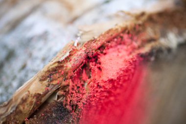 Yüksek kaliteli baskılar ürünleri ahşap soyut makro arka plan güzel sanatlar kırmızı renk spay