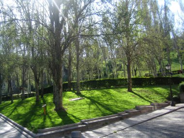 Madrit, İspanya - 12 Ağustos 2007: Merkezyürüyüş gezisinin görünümü 