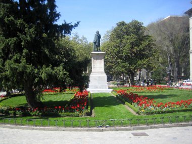 Madrit, İspanya - 12 Ağustos 2007: Merkezyürüyüş gezisinin görünümü 