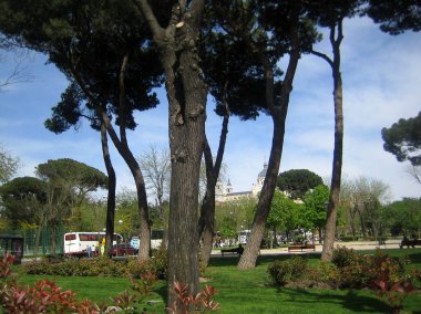 Madrit, İspanya - 13 Ağustos 2007: Merkezin yaya gezisine bakışı 