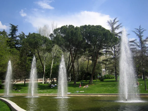 Madrit, Spain - 12 August 2007: View of the center top places on — Stock Photo, Image