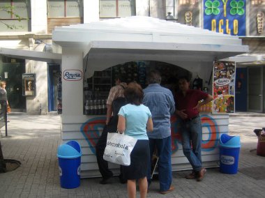 Madrit, İspanya - 12 Ağustos 2007: Merkezin en iyi yerleri