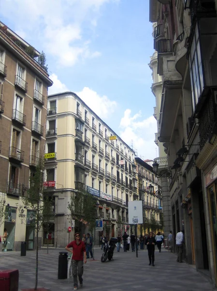 Мадрид, Испания - 12 августа 2007 года: Вид на центральные верхние места на — стоковое фото