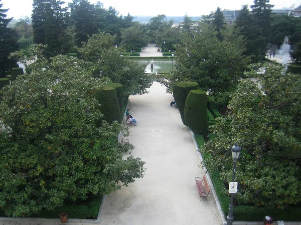 Madrit, Espagne - 12 Août 2007 : Vue des premières places du centre sur — Photo