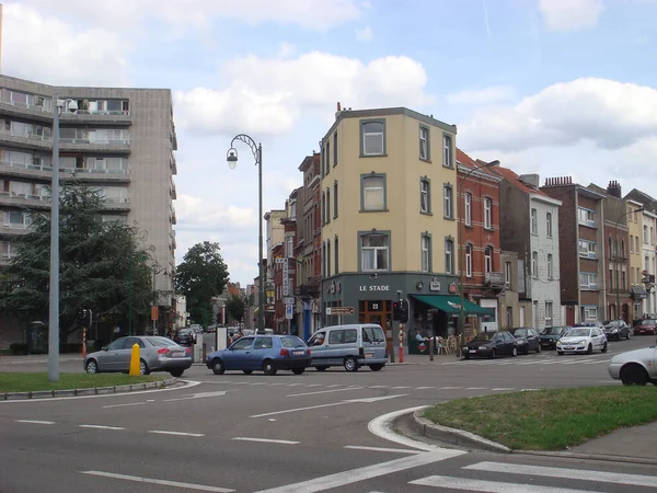 Bélgica, Bruxelas - 12 de Agosto de 2008: Centro de lugares de topo a pé — Fotografia de Stock