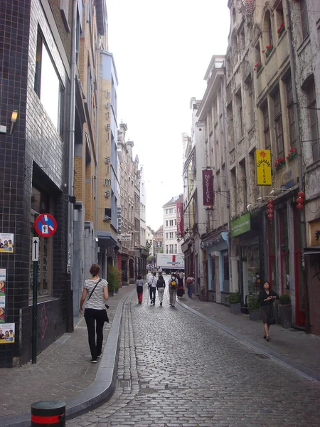 Belgia, Bruksela - 12 sierpnia 2008 r.: Najlepsze miejsca na piechotę — Zdjęcie stockowe