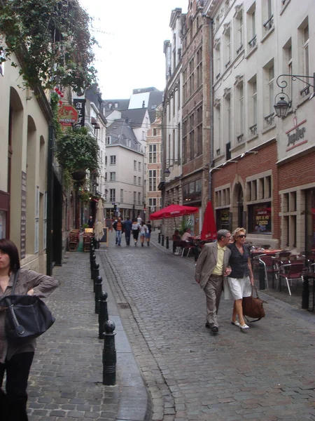 Bélgica, Bruselas - 12 de agosto de 2008: Los mejores lugares a pie — Foto de Stock