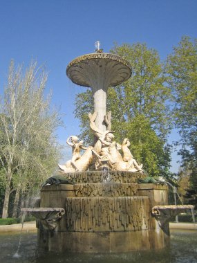 Madrid, İspanya - 12 Ağustos 2007: Merkezin üst kısmının klasik görünümü 