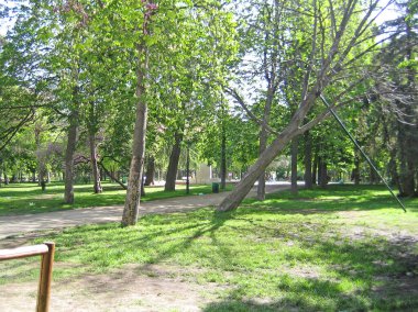 Madrid, İspanya - 12 Ağustos 2007: Merkezin üst kısmının klasik görünümü 