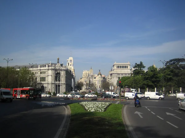 Madrid, España - 12 de agosto de 2007: Vista vintage de la parte superior central — Foto de Stock