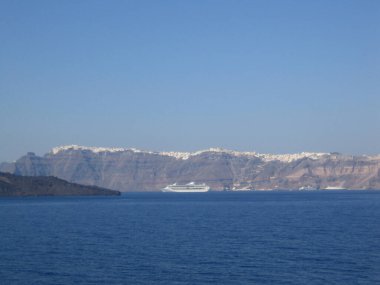 Santorini, Yunanistan, 22 Ağustos 2007 Yaya olarak adayı keşfediyor