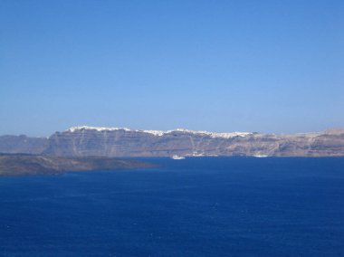 Santorini, Yunanistan, 22 Ağustos 2007 Yaya olarak adayı keşfediyor