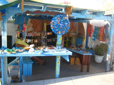 Santorini, Yunanistan, 22 Ağustos 2007 Yaya olarak adayı keşfediyor