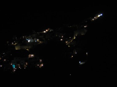 Santorini, Yunanistan, 22 Ağustos 2007 Yaya olarak adayı keşfediyor