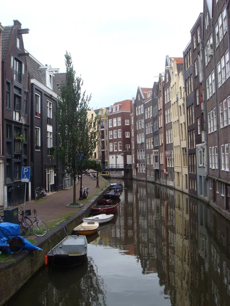 Amsterdam Holland Mittwoch Juli 2009 Retro Ansicht Des Zentrums Fuß — Stockfoto