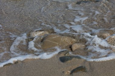 Yaz kserokampos plaj creta adası covid-19 tatil yüksek kaliteli baskı