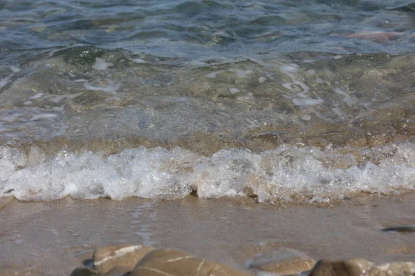 Zomer Kserokampos Strand Creta Eiland Covid Vakantie Hoge Kwaliteit Print — Stockfoto