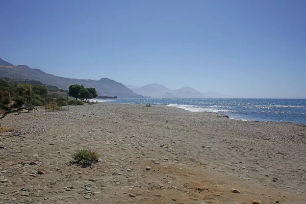 Rodakino Beach Crete Island Peristeres Καλοκαιρινό Φόντο Covid Σεζόν Υψηλής — Φωτογραφία Αρχείου