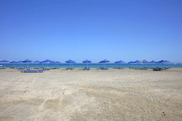 Frangokastello Beach Crete Island Summer 2020 Covid Season Background High — Stock Photo, Image