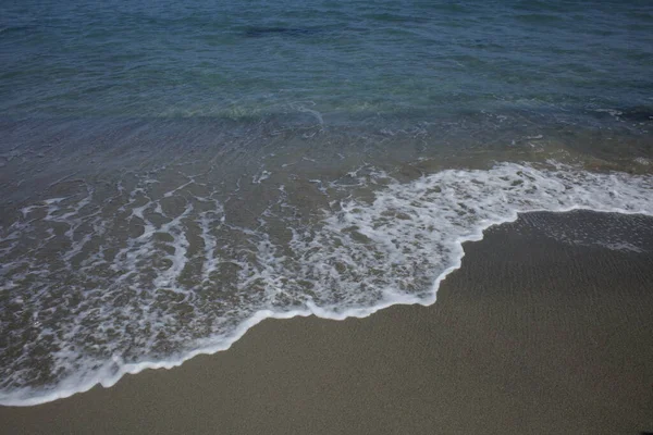 Frangokastello Beach Crete Island Summer 2020 Covid Season Background High — стокове фото