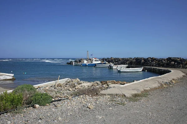 Praia Frangokastello Creta Island Greece Modern Summer Background Covid Season — Fotografia de Stock