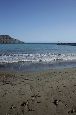 Plakias plaj creta adası yaz 2020 covid-19 sezon modern yüksek kaliteli baskı