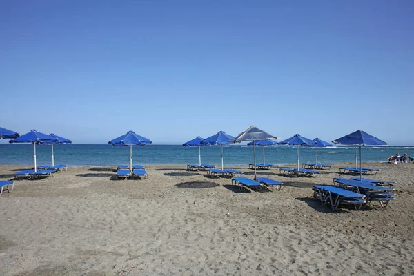 Férias Frangokastello Praia Creta Ilha Grécia Covid Temporada Fundo Moderno — Fotografia de Stock