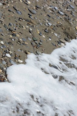 Plaj dalgaları makro arka plan peristeres beton ada covid-19 sezon modern yüksek kaliteli baskı